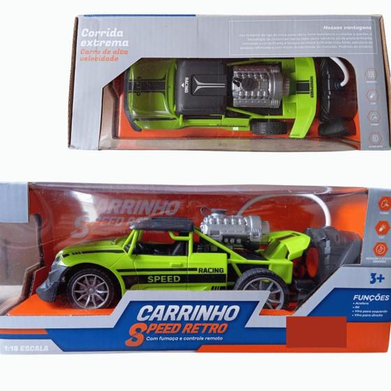 Imagem de Carrinho de Controle Remoto Speed Retro Verde 1:18 Zippy