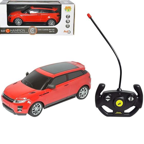 Imagem de Carrinho de Controle Remoto SUV Champion com Luz DM Toys Vermelho