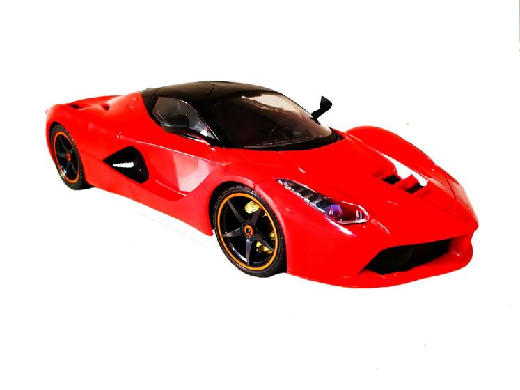 Imagem de Carrinho de Controle Super Ferrari Spider Bateria Recarregável Vermelha