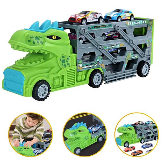 Imagem de  Carrinho de dinossauro grande Transportar Reforçado 3 Dinos