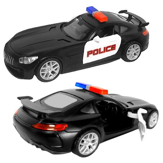 Imagem de Carrinho de Ferro da Polícia Mercedes Brinquedo que Polícia Abre Portas - 1 Und
