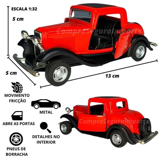 Imagem de Carrinho De Ferro Miniatura Ford Window Calhambeque Antigo F114