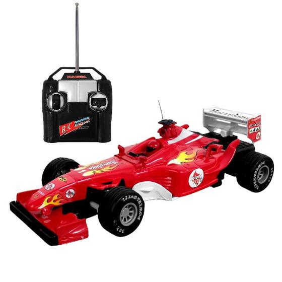 Imagem de Carrinho de Formula 1 de Controle Infantil Vermelho