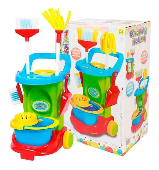 Imagem de Carrinho De Limpeza Colorido Cleaning Trolley - Maral 1098