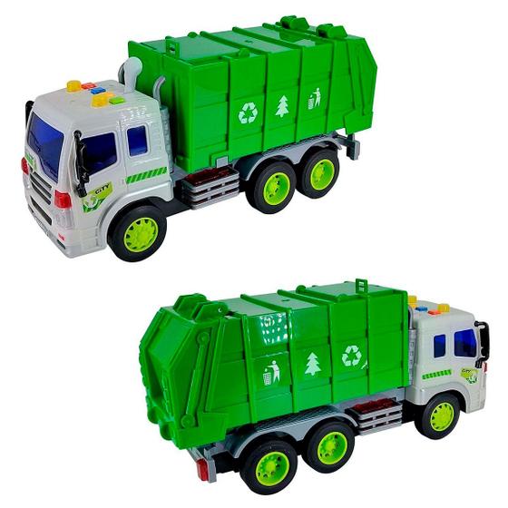 Carrinho De Lixo Reciclagem Mega City Infantil C/Som E Luzes Brinquedo ...