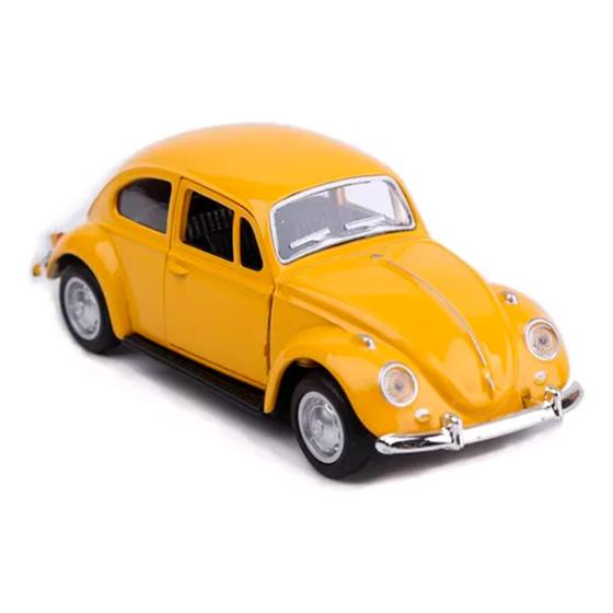 Imagem de Carrinho de Metal Fusca Amarelo McFive 001379B - Shiny Toys