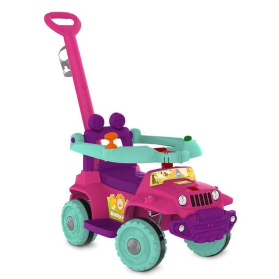 Imagem de Carrinho De Passeio Baby Jipe Rosa Infantil Bandeirantes