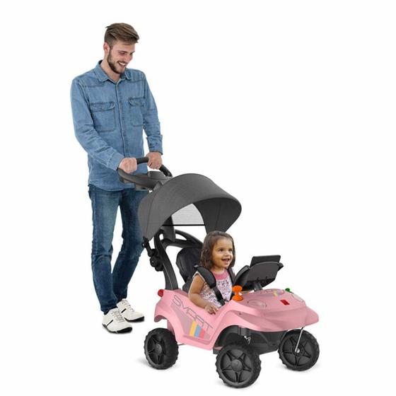 Imagem de Carrinho de Passeio e Andador - Smart Baby Comfort 360 - Rosa - Bandeirante