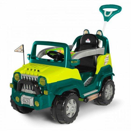 Imagem de Carrinho de Passeio e Pedal Com Cinto Diipi - Calesita Verde