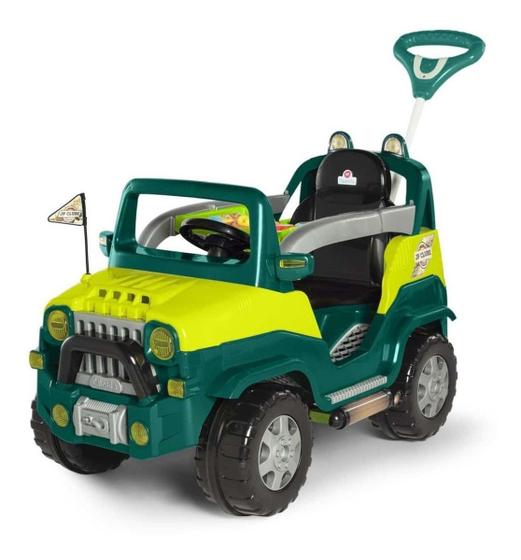 Imagem de Carrinho De Passeio E Pedal - Jipe Diipi - Verde- Calesita