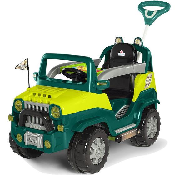 Imagem de Carrinho de Passeio e Pedal para Bebe Calesita Diipi Verde