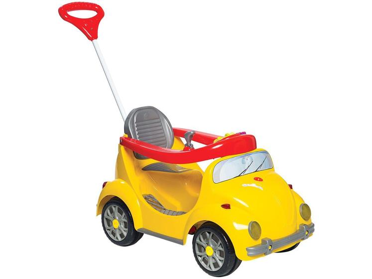 Imagem de Carrinho de Passeio Infantil a Pedal Fouks - com Empurrador Emite Sons Farol Calesita