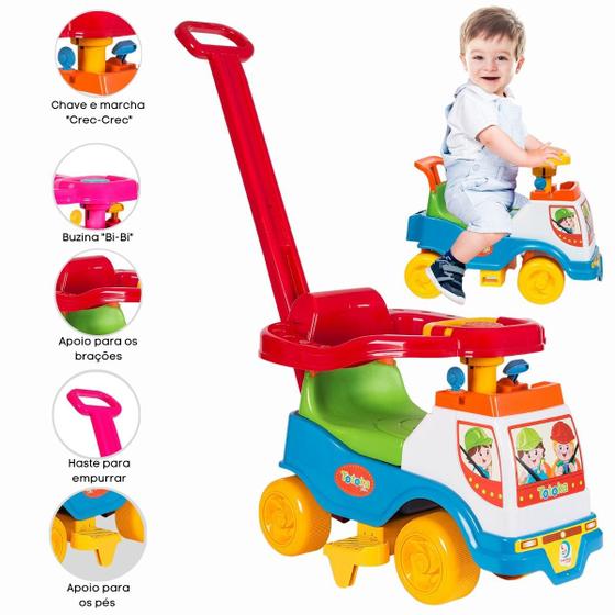 Carrinho de Passeio Infantil com Haste Motoca Totoka Plus Totokinha ...