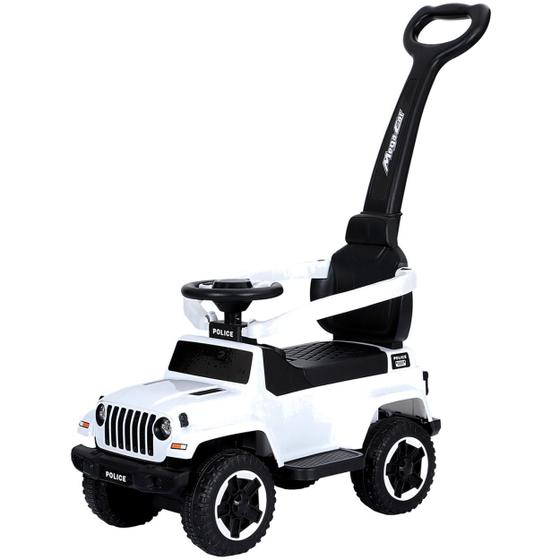 Imagem de Carrinho de Passeio para Bebe Andador Zippy Toys Jeep Branco