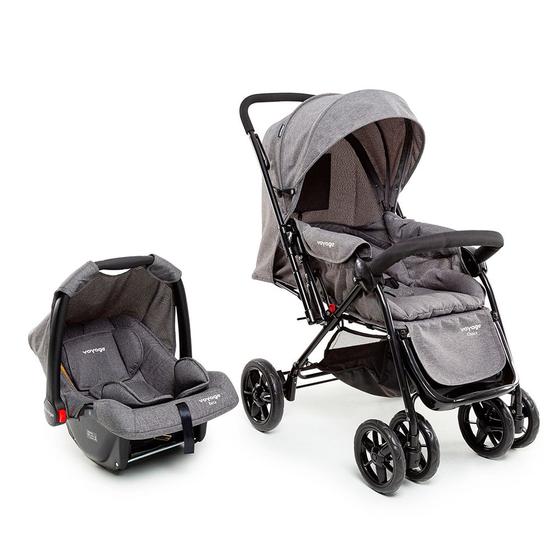 Imagem de Carrinho de Passeio TS Duo Choice Cinza Travel System Voyage