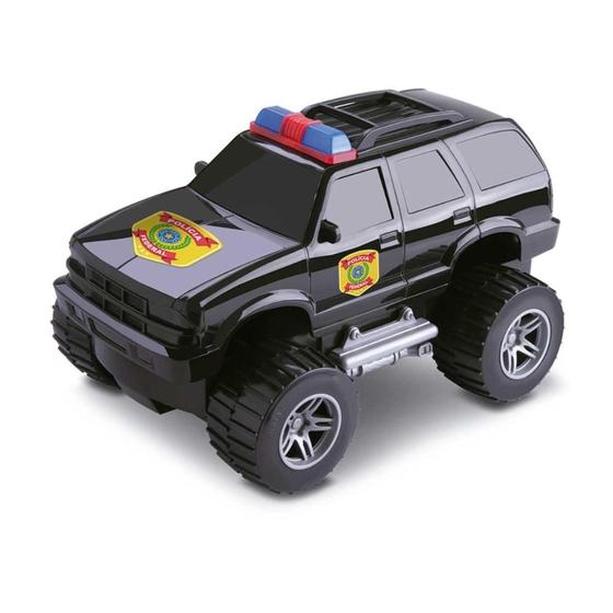 Imagem de Carrinho de Polícia Federal Silmar Brinquedos Ref.6073 Preto