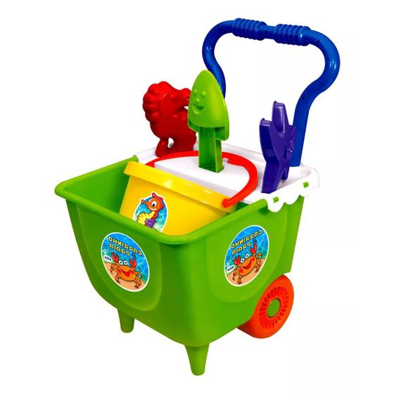 Carrinho de Praia de Brinquedo - Tilin Menor preço em Carrinho de Praia de Brinquedo - Tilin
