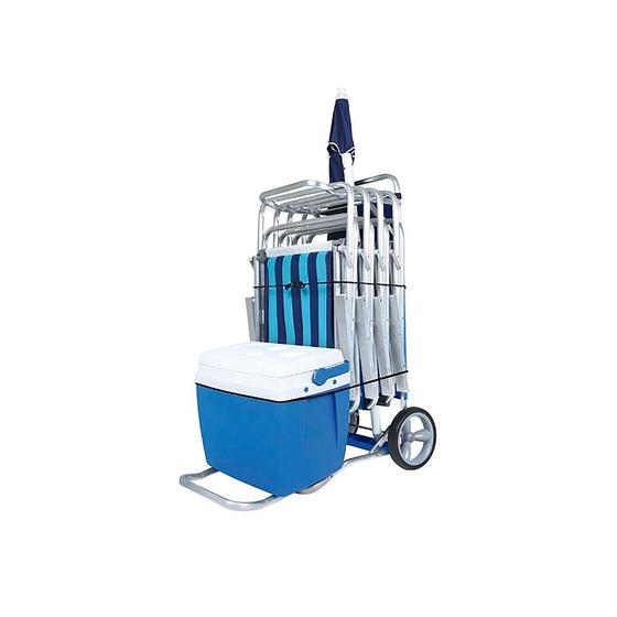 Imagem de Carrinho de Praia Mor Suporte Caixa Térmica Ref.2499