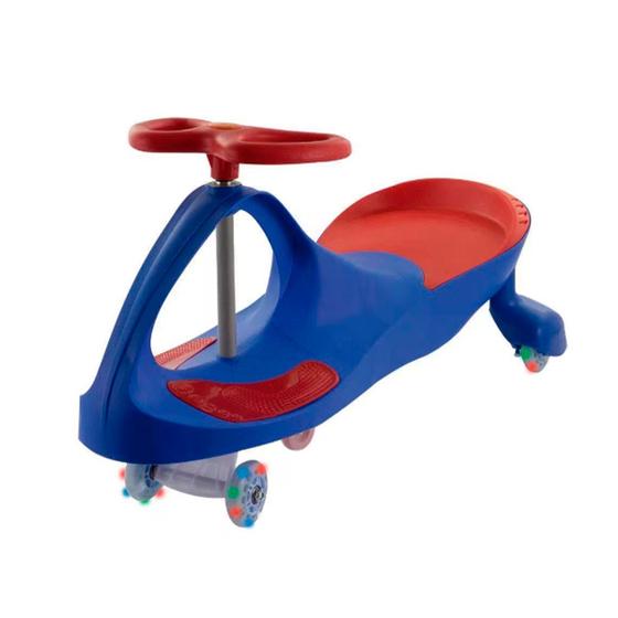 Imagem de Carrinho de Rolimã Infantil Zippy Car Gira Gira 360 Com Led Azul Brinquedo Menino Menina