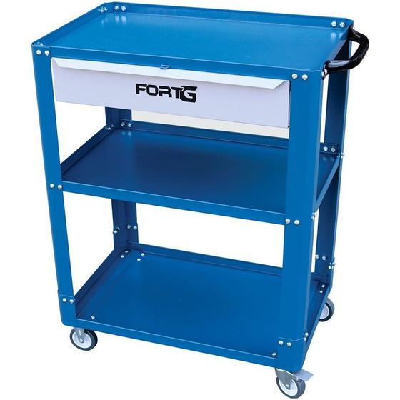 Imagem de Carrinho Desmontável Azul com 1 Gaveta 