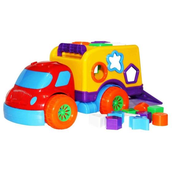 Imagem de Carrinho Didático Robustus Com Peças De Encaixar - Divertoys