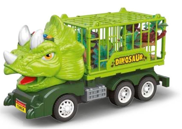 Imagem de Carrinho Dinotruck Fricção Tiranossauro/Triceratops 1:16