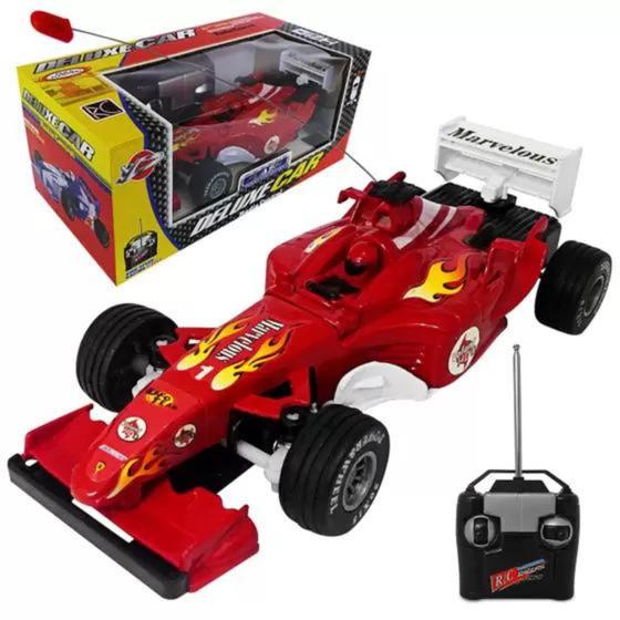 Imagem de Carrinho do Tipo  Formula 1 de Controle Remoto Cor:VERMELHO