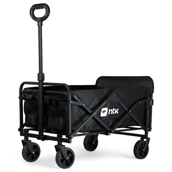 Imagem de Carrinho Dobrável Transport P 67cm até 80kgl para Camping Preto NTK