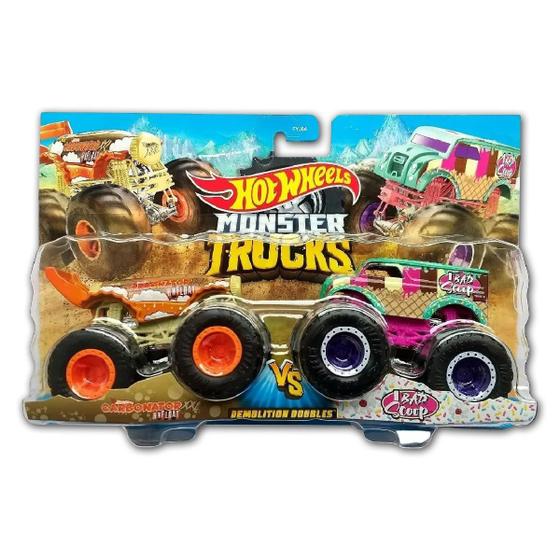 Imagem de Carrinho Duplo Hot Wheels Monster Truck 1:64 Mattel