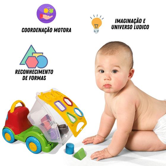 Imagem de Carrinho Educativo para Bebe - Dino Sabidinho Plus - Brinquedo Pedagógico e Educativo - Estimula Criatividade