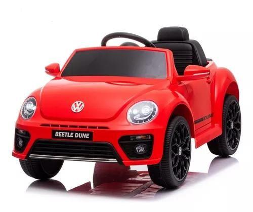 Imagem de Carrinho elétrico infantil new beetle l.c 6v cor: vermelho