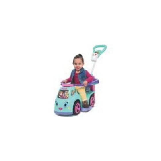 Imagem de Carrinho empurrador infantil com mesinha 3x1 big truck fashion feminino mercotoys