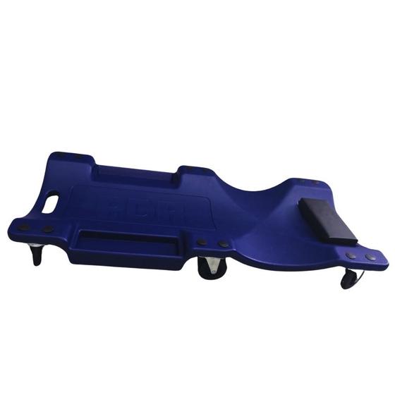 Imagem de Carrinho Esteira Para Mecanico Com Encosto De Cabeça Em Polipropileno Azul Pro936 Ldr Pdr 