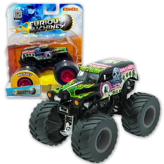 Imagem de Carrinho Furious Machine Monster Truck 1:64 Big Foot Cry G