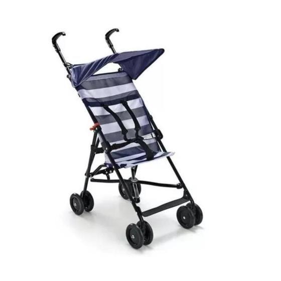 Imagem de Carrinho Guarda Chuva Navy V2 Multikids Azul Dos 6meses Até 15kg