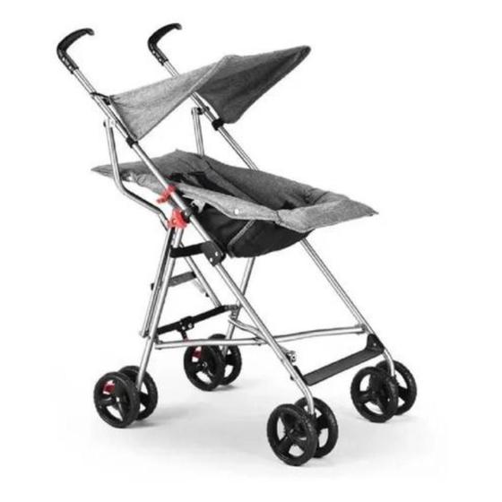 Imagem de Carrinho Guarda Chuva Pocket Cinza Multikids Baby - Pocket