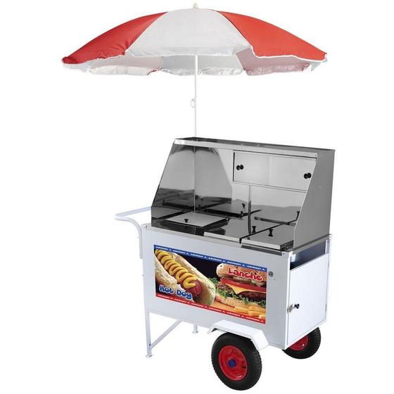 Imagem de Carrinho Hot Dog Armon Luxo Inox XDLP008