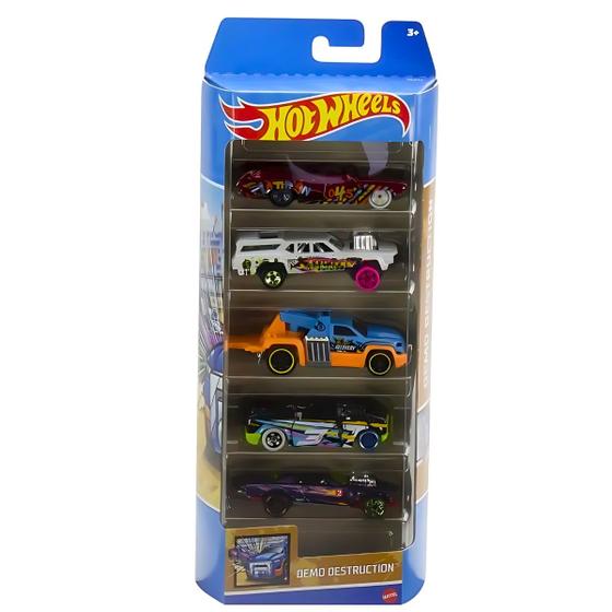 Imagem de Carrinho Hot Wheels Die-cast Pack Com 5 Unidades Mattel