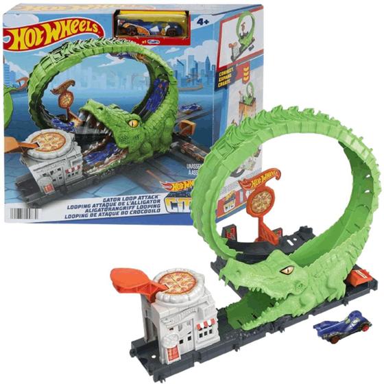 Imagem de Carrinho Hot Wheels Pista City Ataque do Crocodilo