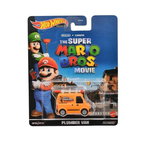Carrinho Hot Wheels Premium The Super Mario Bros Movie Plumber Van DMC55 Menor preço em Carrinho Hot Wheels Premium The Super Mario Bros Movie Plumber Van DMC55