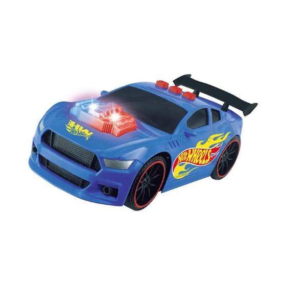 Imagem de Carrinho Hot Wheels Speed Power Cinza Policia Com Som