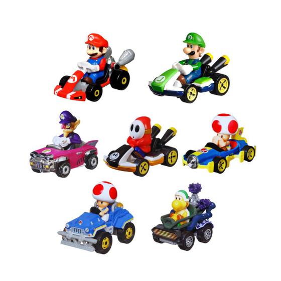 Imagem de Carrinho Hot Wheels Super Mario Kart Luigi Coleção Mattel Original 1:64