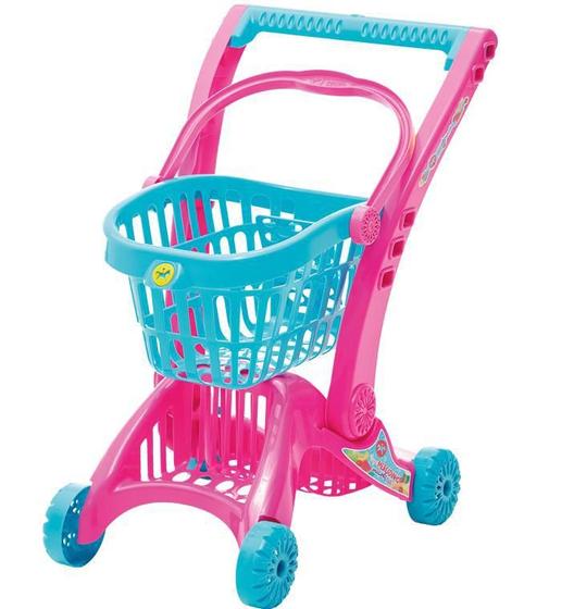 Imagem de Carrinho Imaginativa Rosa Super Mercadinho Calesita 0212