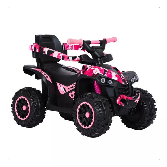 Imagem de Carrinho Infantil Quadriciclo 4x4 Jipe De Passeio Militar UniToys