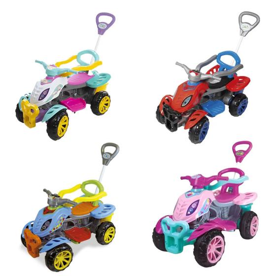 Imagem de Carrinho Infantil Quadriciclo Passeio Com Pedal 2 Em 1 Maral