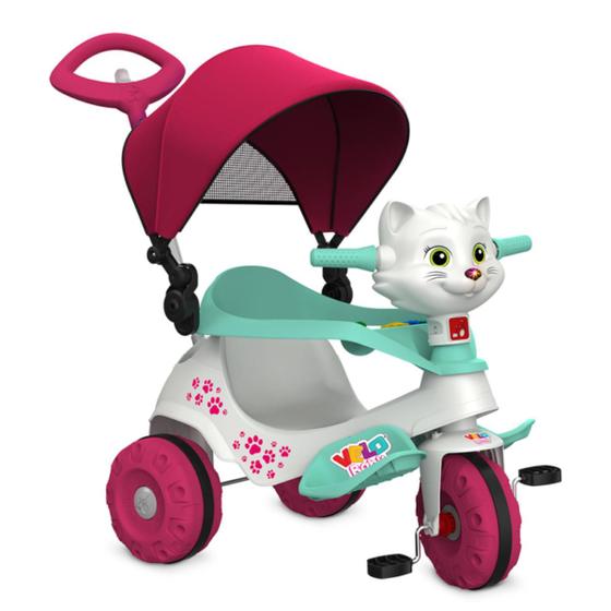 Imagem de Carrinho infantil Velobaby Gatinha Capota Bandeirante 364 Rosa 