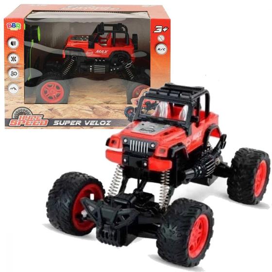 Imagem de Carrinho Jipe Speed Max com Luz e Controle Remoto 1:16 - Bbr R3151