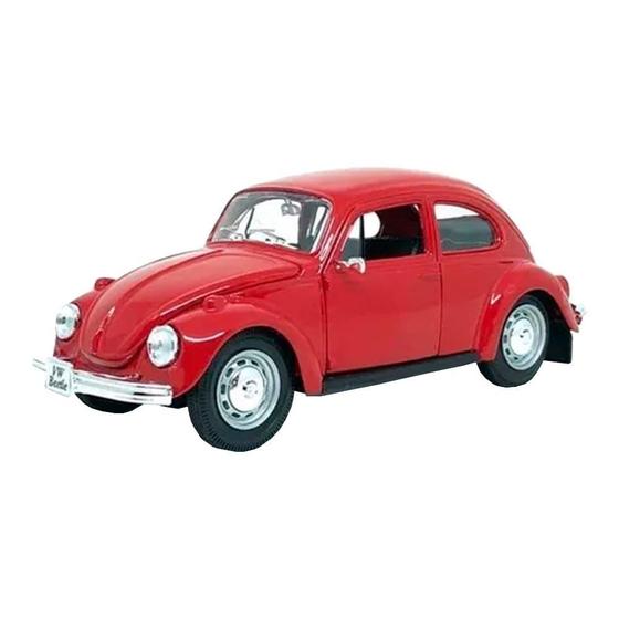 Imagem de Carrinho Maisto 1:24 SE Volkswagen Beetle Vermelho