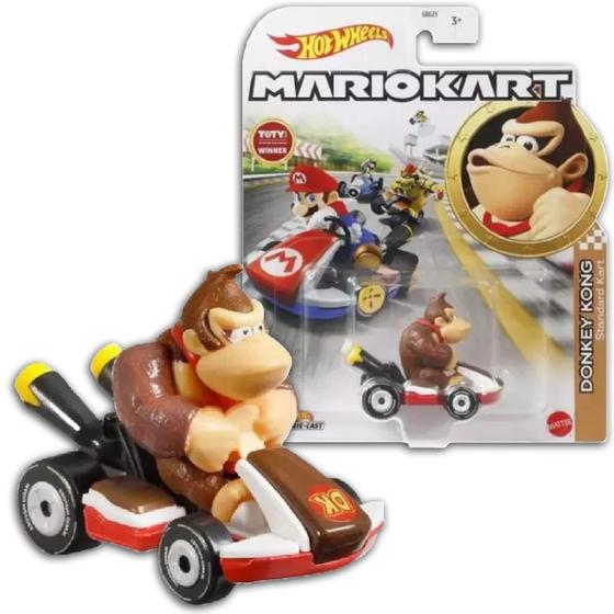 Imagem de Carrinho Mario Kart Hot Wheels Gbg25 Donkey Kong