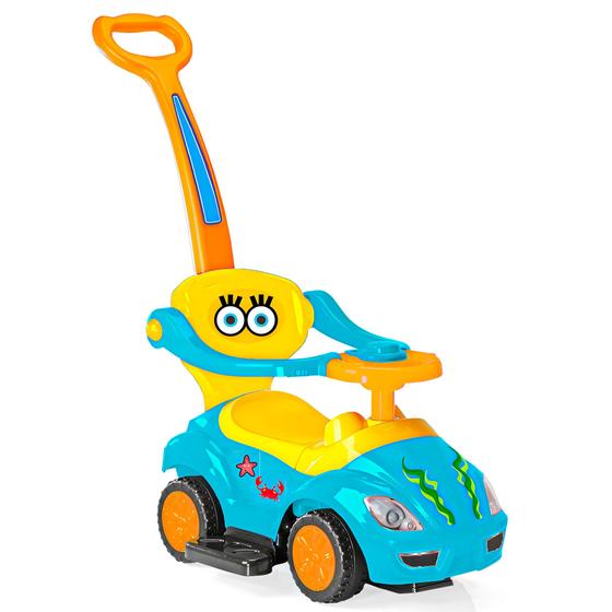 Imagem de Carrinho Mega Car Bob Andador Passeio Com Empurrador Para Criança Bebe - Homeplay